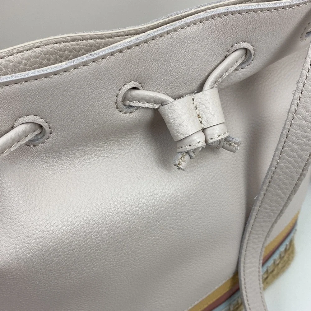 The Sak genuine leather drawstring crossbody handbag with magnetic closure NWT! - Picture 15 of 16